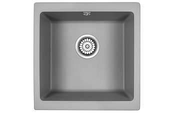 Кухонная мойка Paulmark GERA 50 PM104546-GRM 45х46 цвет серый металлик